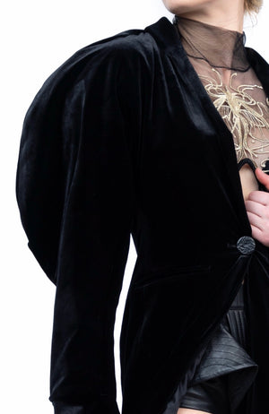 Velvet Long Coat