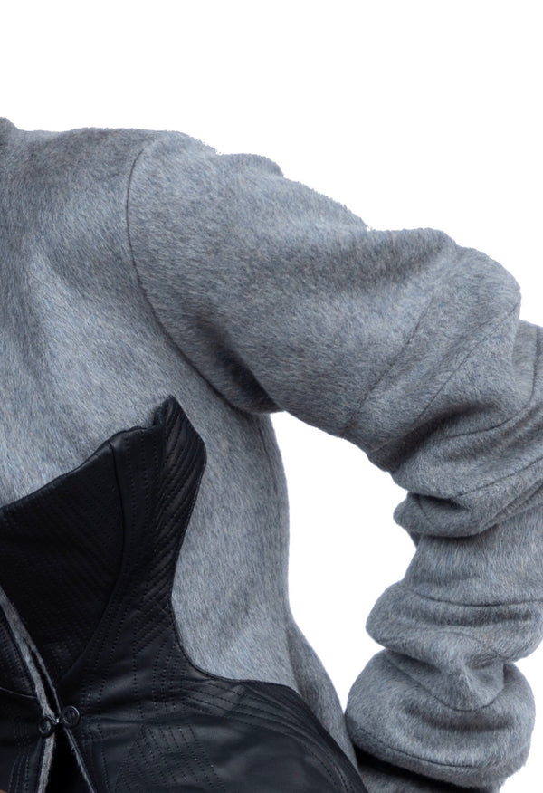 Wool Corset Long Coat