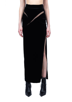 Wool Long Skirt