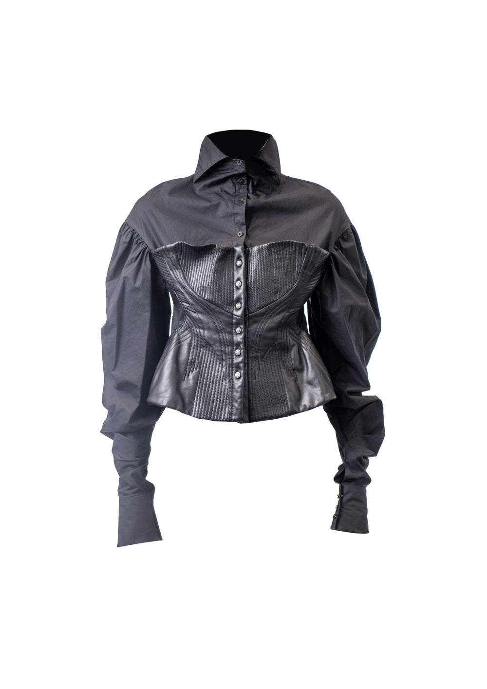 Corset Blouse Black