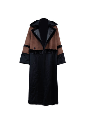Double Breasted Faux Fur Coat