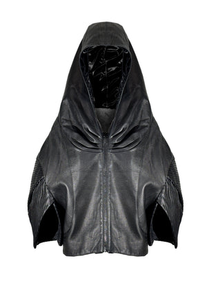 Short Leather sweatjacket